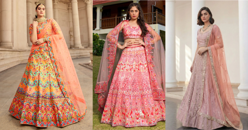 Mirror Work Lehenga