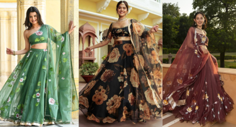 Organza Lehenga – लेटेस्ट ऑर्गेंजा लहंगा डिज़ाइन