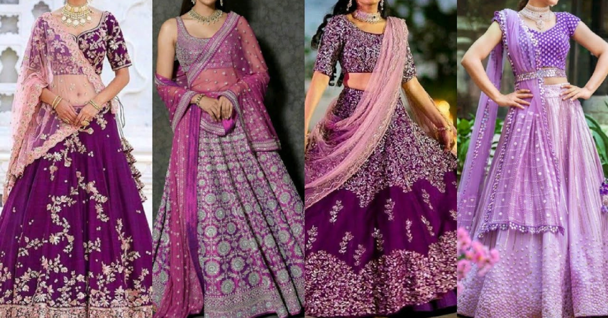 Purple Lehenga 2026 – शादी और सगाई के लिए खूबसूरत पर्पल लहंगा डिज़ाइन