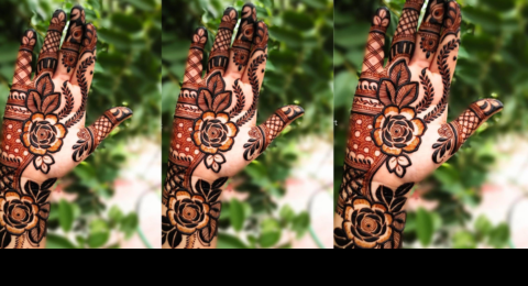 Arabic Mehndi Designs का सुंदर और आसान पैटर्न हाथों के लिए