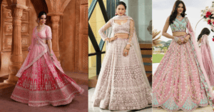 Mirror Work Lehenga का सुंदर और स्टाइलिश लहंगा डिजाइन शादी के लिए