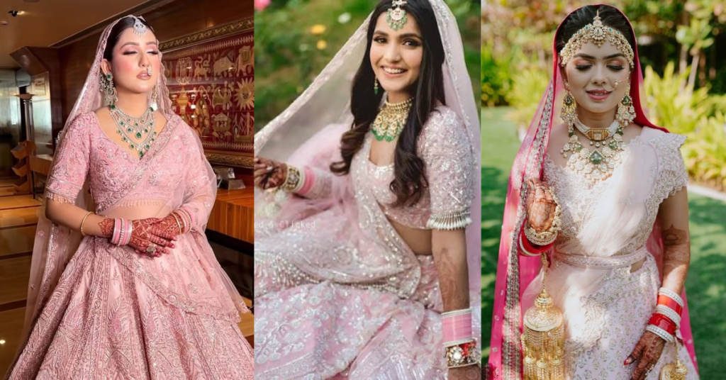 Peach Lehenga – पीच लहंगा डिजाइन