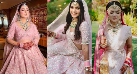 Peach Lehenga – पीच लहंगा डिजाइन
