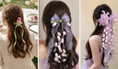 Hairstyle with Flower:
