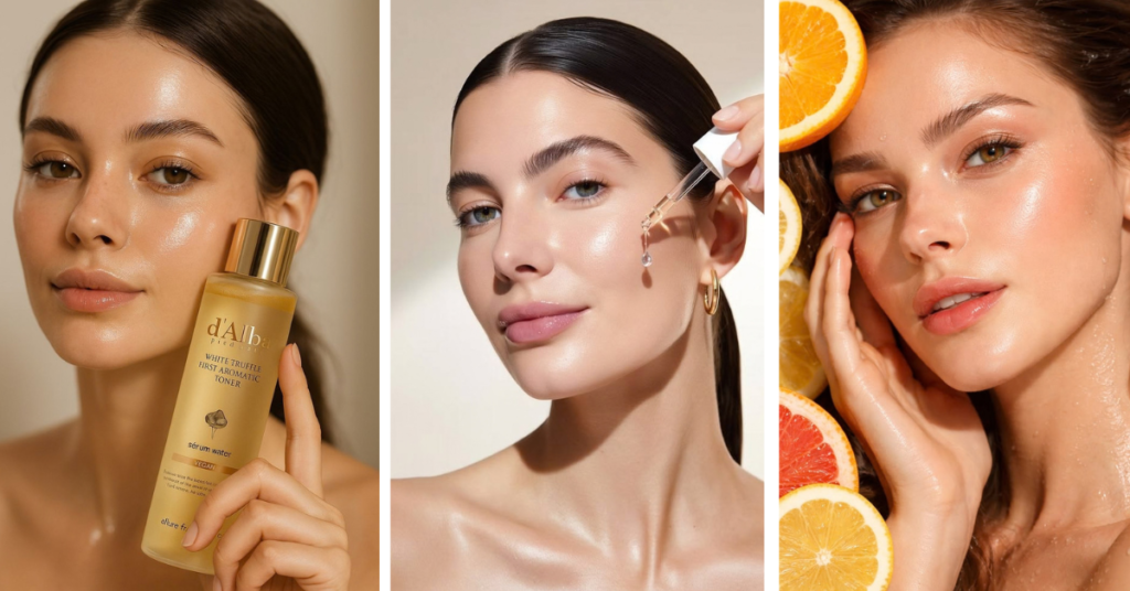 Morning beauty routine