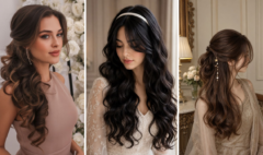 Hairstyle with Saree