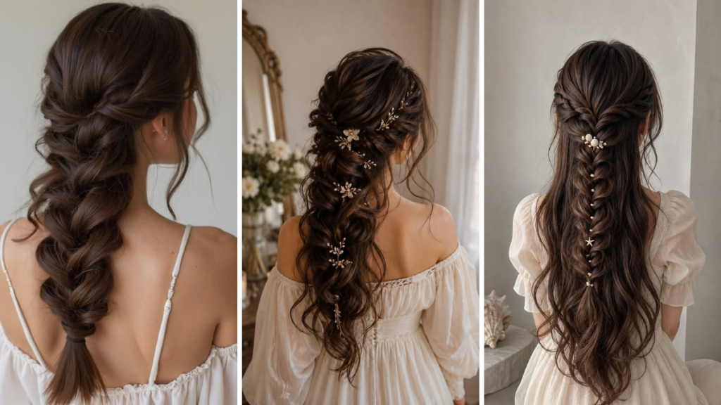 Hairstyle with Saree