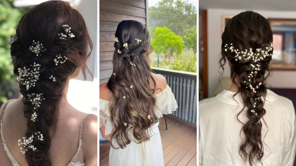 Hairstyle with Flower: