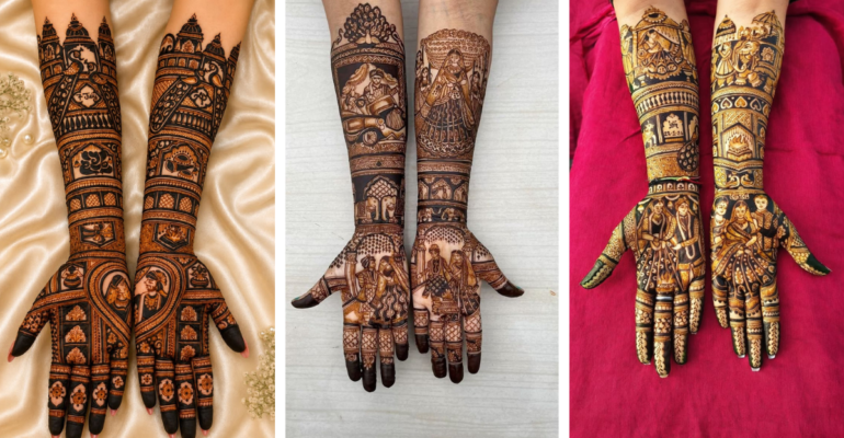 Stylish Bridal Mehndi Design