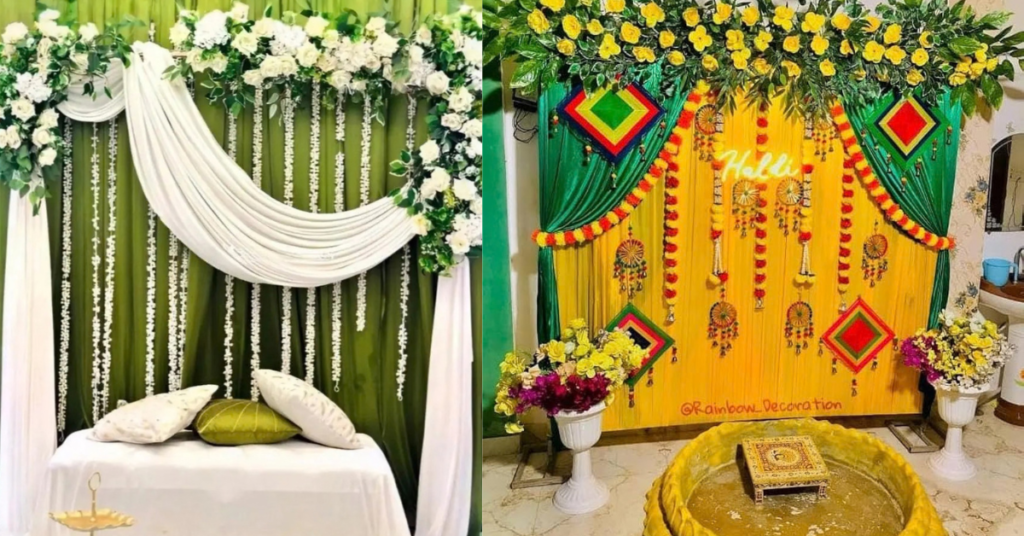 Beautiful Mehndi Setup Ideas खूबसूरत मेहंदी सेटअप और शानदार सजावट के आसान और लेटेस्ट आइडियाज़